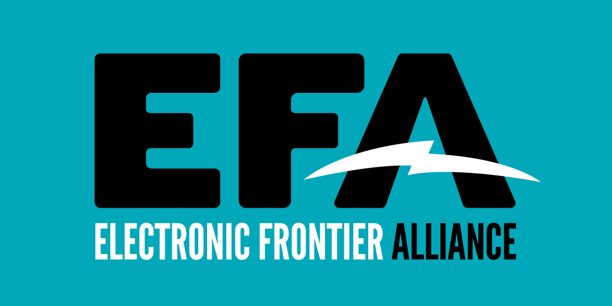 Logo for the Electronic Frontier Alliance